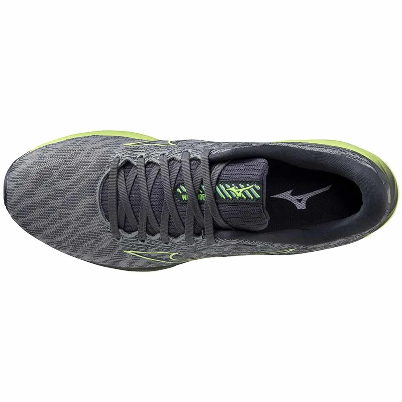 Mizuno Men's Wave Rider 26 Grey/Lime-5